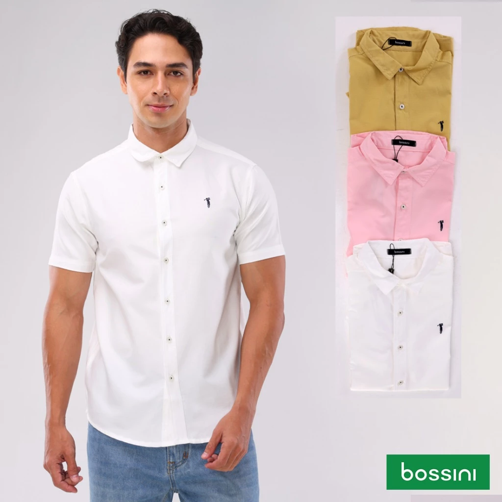 35% OFF Bossini Woven Polo Short Sleeves BMT06-0390 [Polo for man]