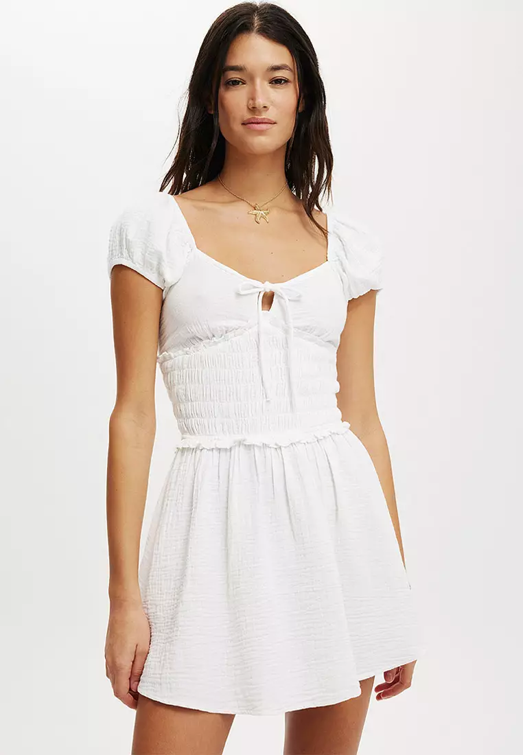 63% OFF Charlie Open Back Mini Sundress