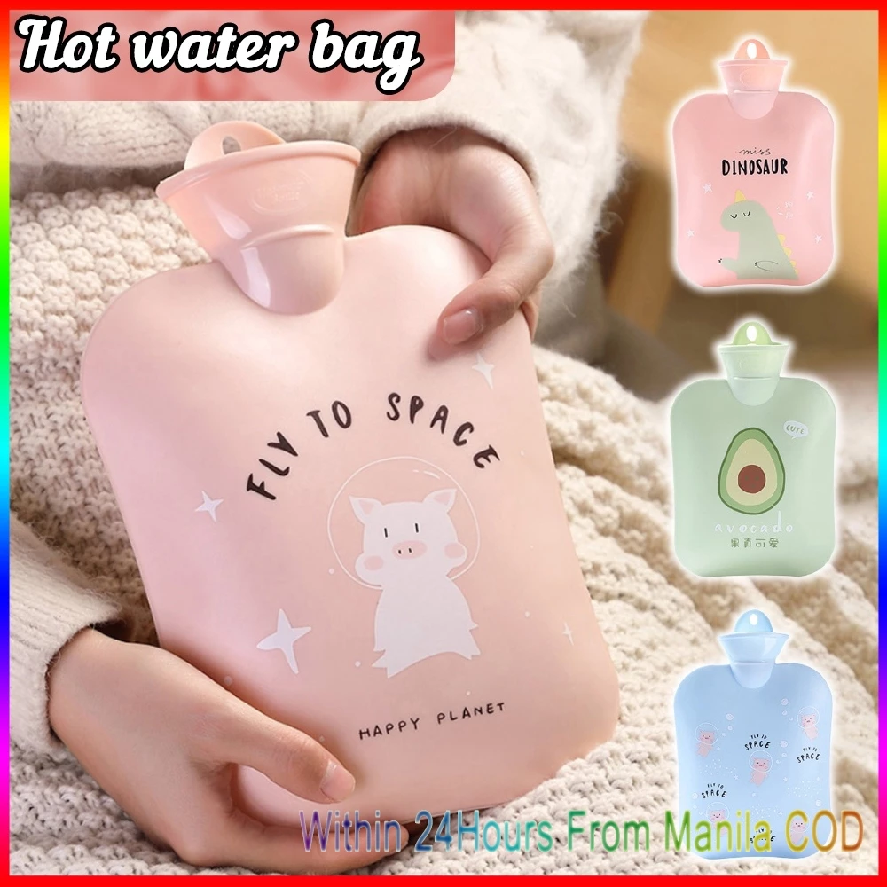 43% OFF Hot Compress Bag Dysmenorrhea Stomach Warm Water Bag Lovely Water Filling Bag with Plush Cloth