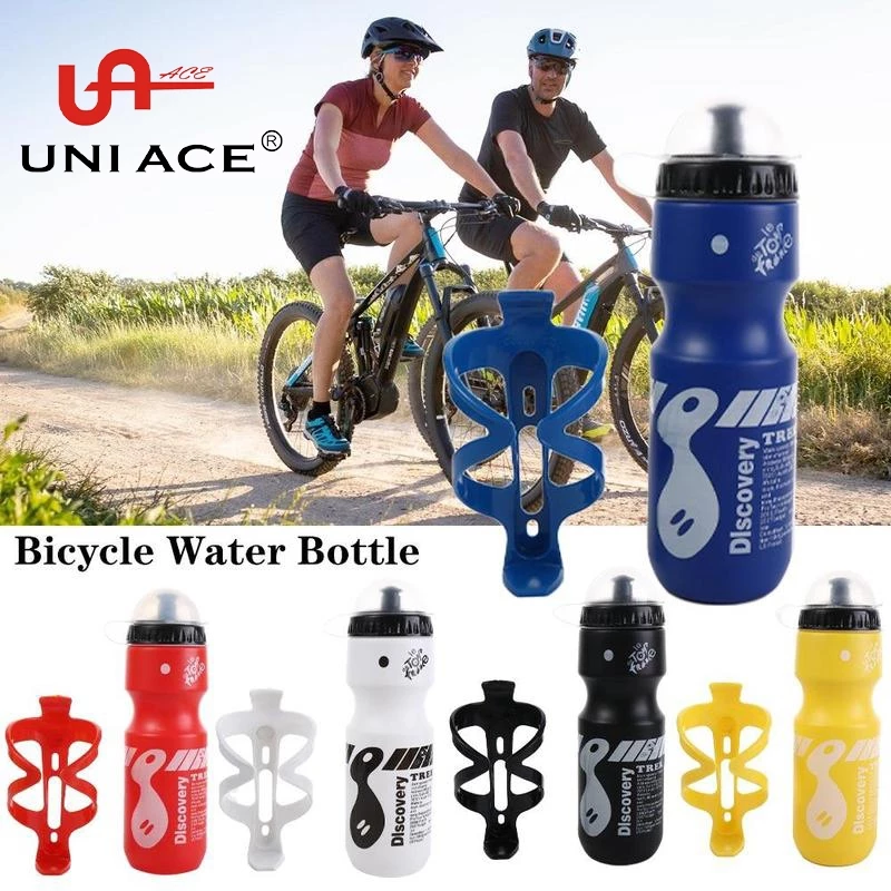 54% OFF 750ml Outdoor Bike Water Bottle with Dust Cover & High-Durability Bottle Holder for Cycling, Hiking