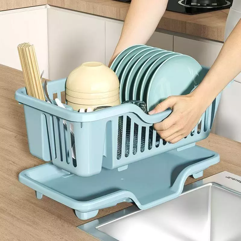 28% OFF Plastic Drainer Holder Kitchen Dish Bowl Plate Drying Utensils Rack Sink Organizer Storage Kitchen