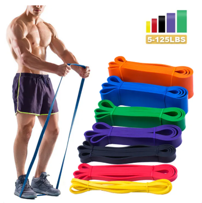 8% OFF Heavy Duty Latex Resistance Band Exercise Elastic Band For Sport Strength Pull Up Assist Band Workout Pilates Fitness Equipment