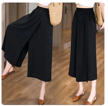 48% OFF High Waisted Women's Loose Summer 2024 New Women's Casual Skirt Pants 8-leg Pants