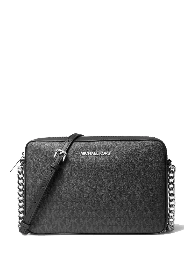80% OFF Michael Kors Jet Set Large Logo Crossbody Bag