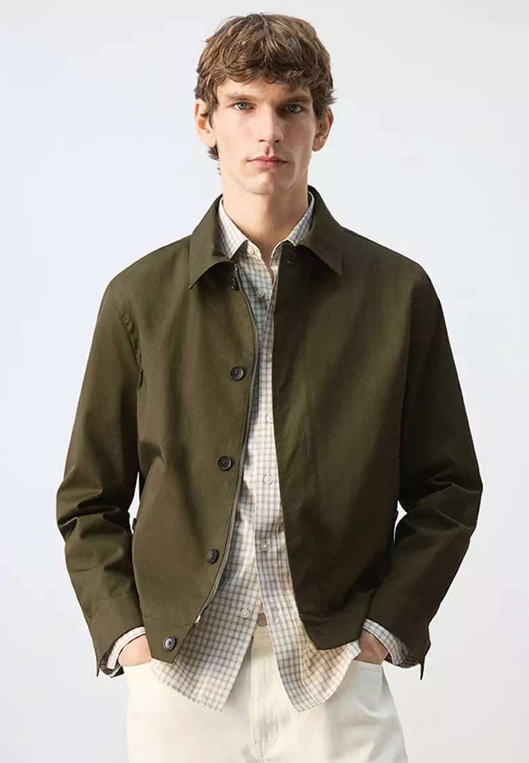56% OFF Water-Repellent Jacket With Hidden Zip