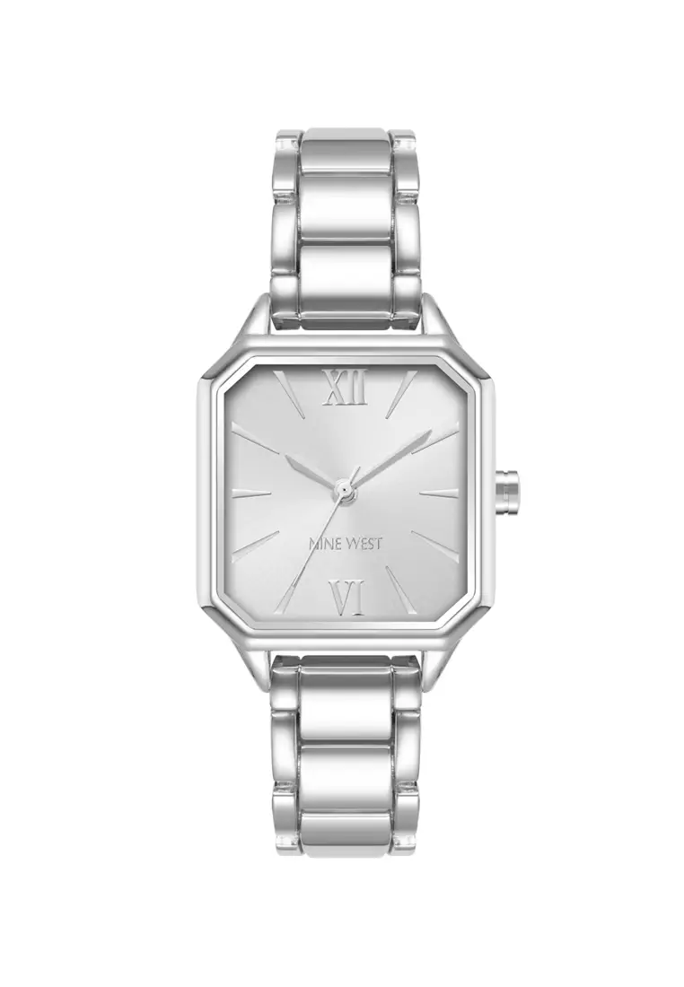 67% OFF Nine West Silver Rectangle Watch