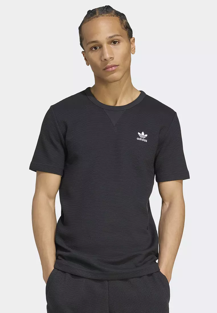 63% OFF Trefoil Essentials Waffle T-Shirt