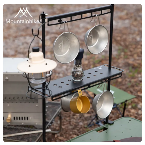 48% OFF Mountainhiker Aluminum Table Side Hanging Rack Outdoor Camping Lamp Pole Desktop Storage Shelf Lantern Cookware Hanger Lampu Rak Stand