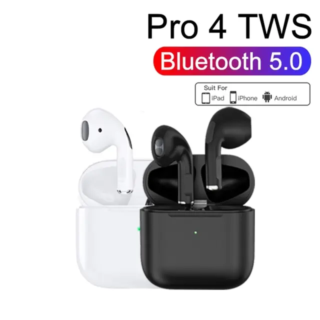 67% OFF Pro4 TWS Wireless Earphones Pro 4 Bluetooth Headphone Earbuds for Android and Smart Phone InPods Audio Electronic