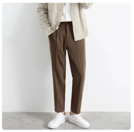 87% OFF Size 28 to 36 Trouser Pants for Men Above Ankle Korean Fashion Slacks 3 Colors