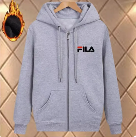 79% OFF Plain Hoodie Jacket With Zipper/Unisex 5 Colors