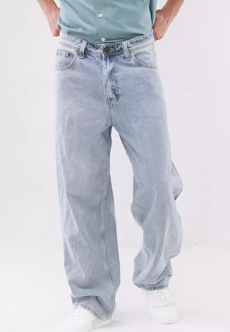 62% OFF Freego Mens Wide Straight Denim
