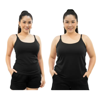51% OFF RTW JMF Small to 2XL Padded Double Lining Sando Spaghetti Strap Plus-Size and Regular Size Pambahay