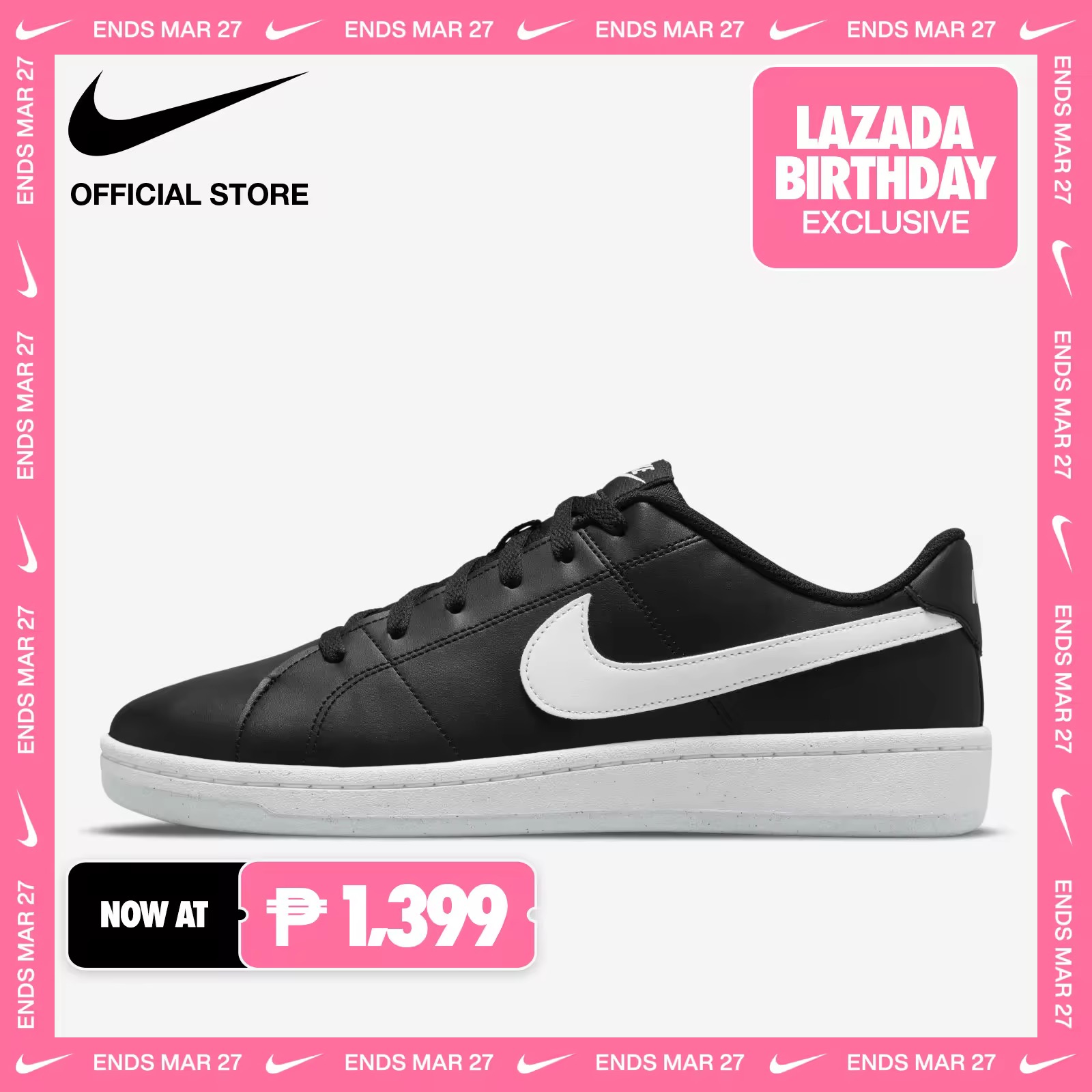 Nike Men's Court Royale 2 Next Nature Shoes - Black