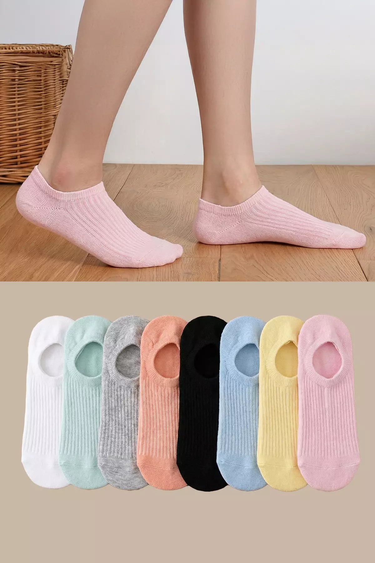 31% OFF Trendyol Multi-Colored 8-Piece Jacquard Knitted Socks Thmss26Co11