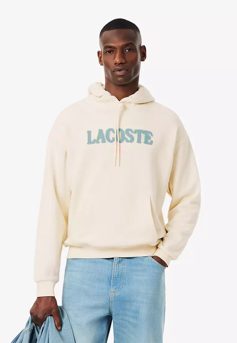 50% OFF Lacoste Loose Fit Embroidered Hoodie