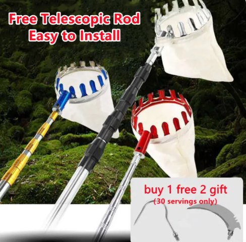 85% OFF Yoqu Fruit Picker with Long Pole Fruit Picking Stainless Steel High-altitude Rod Artifact Telescopic Rod