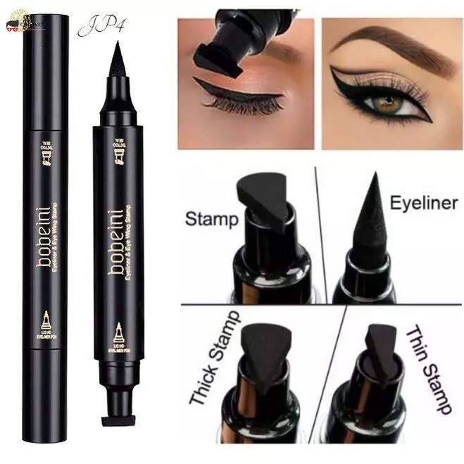 45% OFF 2 in 1 waterproof eyeliner big head liquid eyeliner Makeup double-headed seal eyeliner waterproof long-lasting non-smudge eyeliner embellished