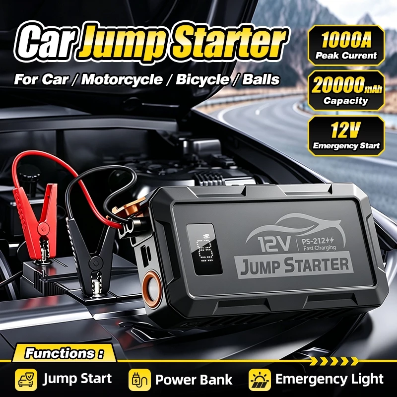 78% OFF SOARFLY Car Jump Starter 4in1 Multi-function Car High Power Bank 10000mah Jumper Starter Portable Air Pump Tire Inflator Automotive