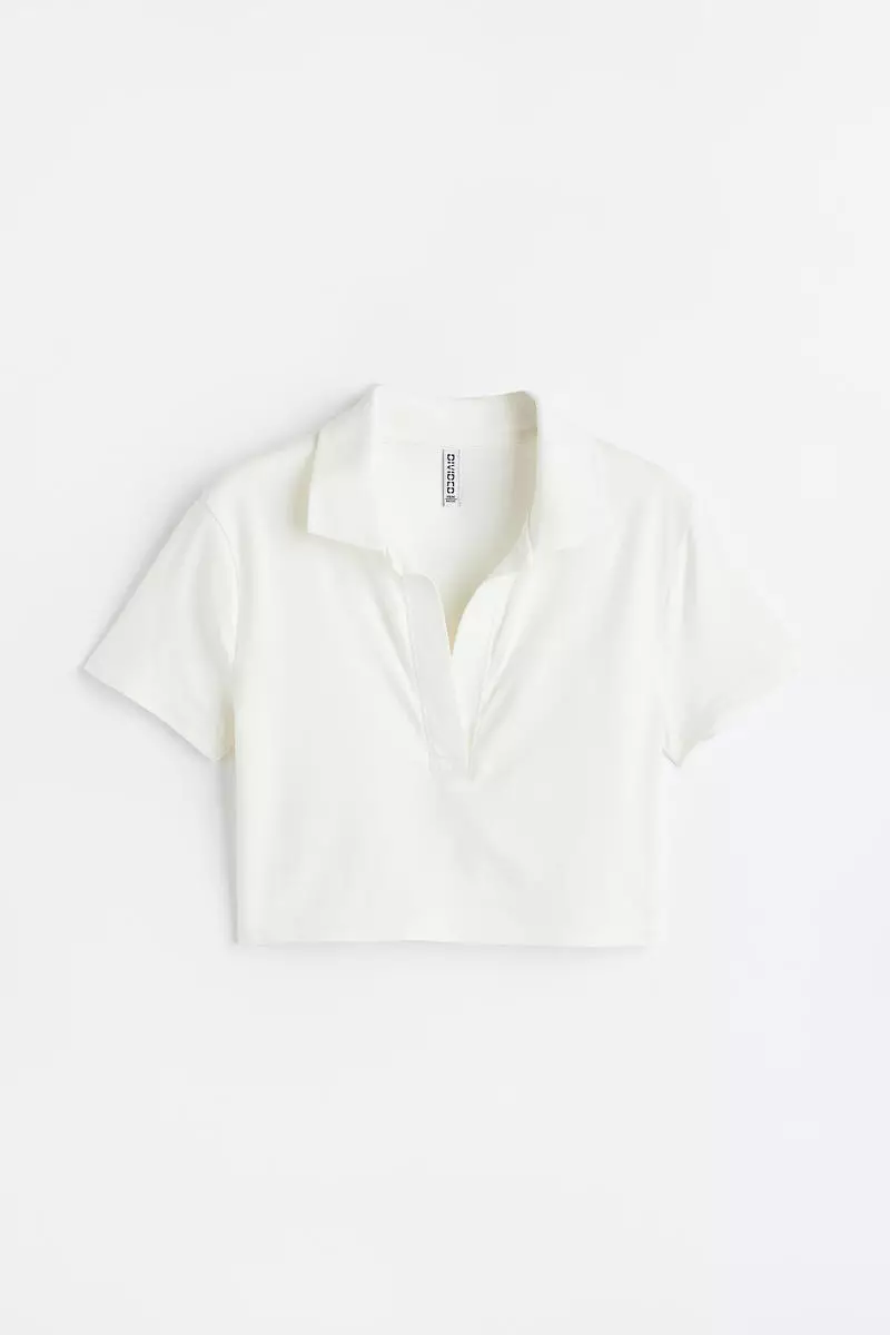 40% OFF H&M Collared cropped top