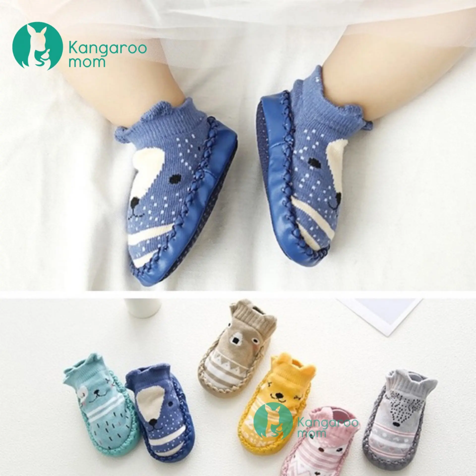 63% OFF Kangaroomom Baby Cute Animals Shoes Made with Organic Cotton