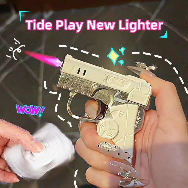 38% OFF Gyro Gun Toy Folding Rotating Decompression Windproof New Creative Personality For Men