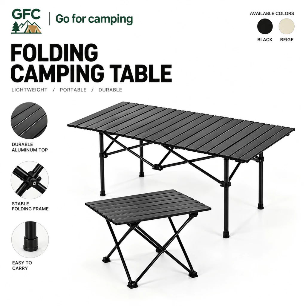 44% OFF Outdoor portable folding aluminum camping table & Picnic Party Market Stall & Storage bag