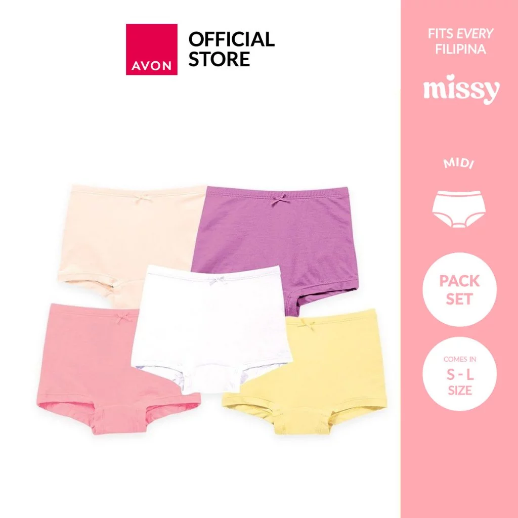 30% OFF AVON INTIMATES | MISSY Billie 5-In-1 Boyleg Panty (5pcs/Pack) | Kid's