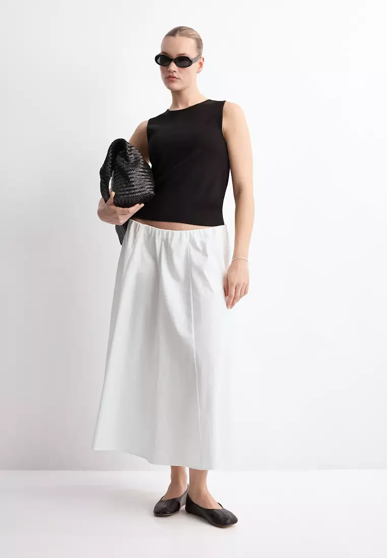 20% OFF Mango Flared Cotton Skirt