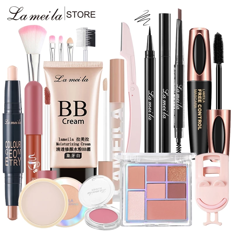 27% OFF LAMEILA 17-Piece Set Beauty Care Set Concealer+Concealer+Loose Makeup