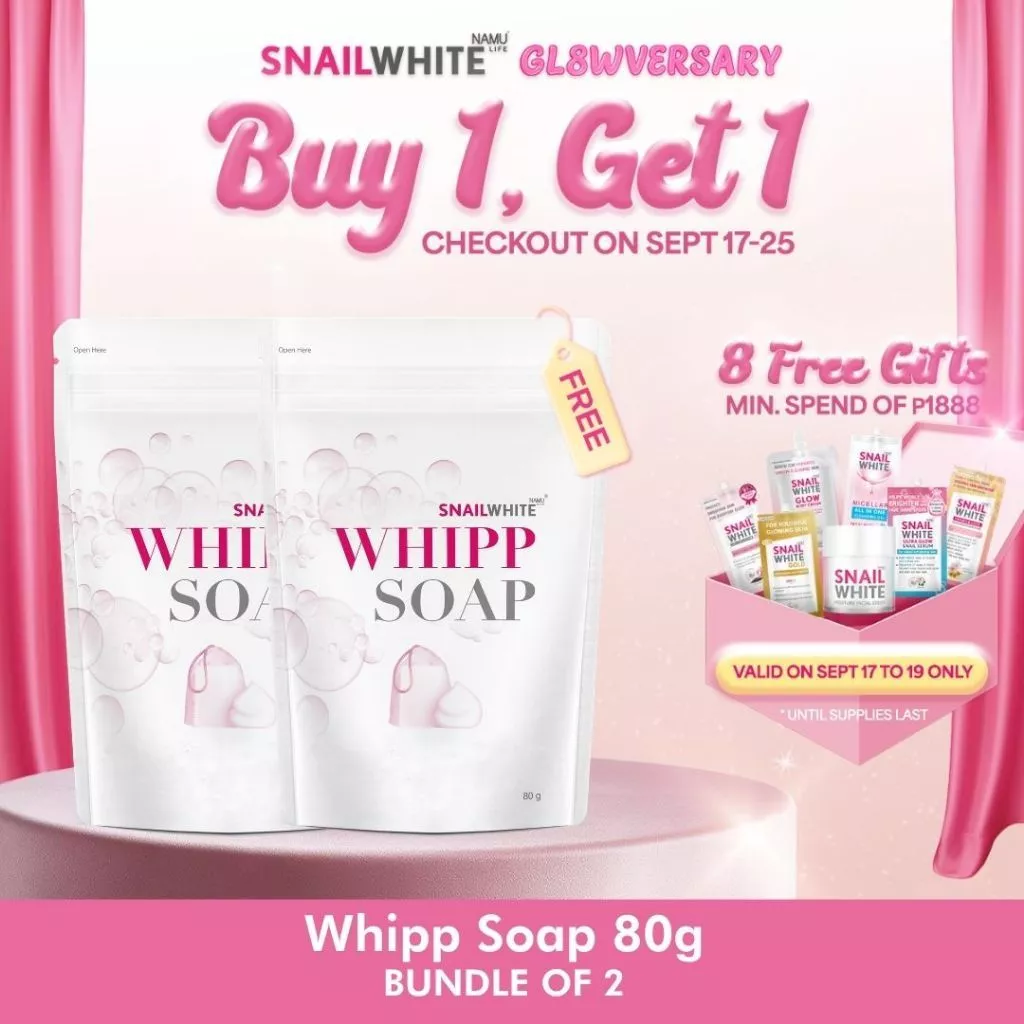 50% OFF SNAILWHITE Whipp Soap Bundle of 2