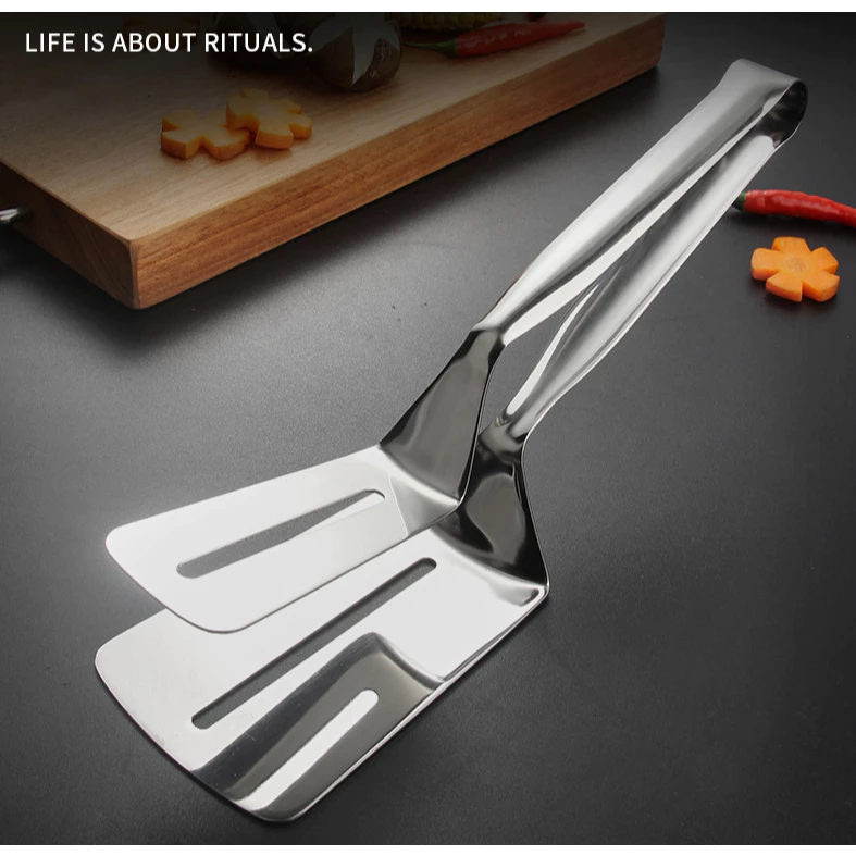 41% OFF 304 Stainless steel food Clip kitchen tools fried fish steak Clip barbecue tongs barbecue Clip Kevin