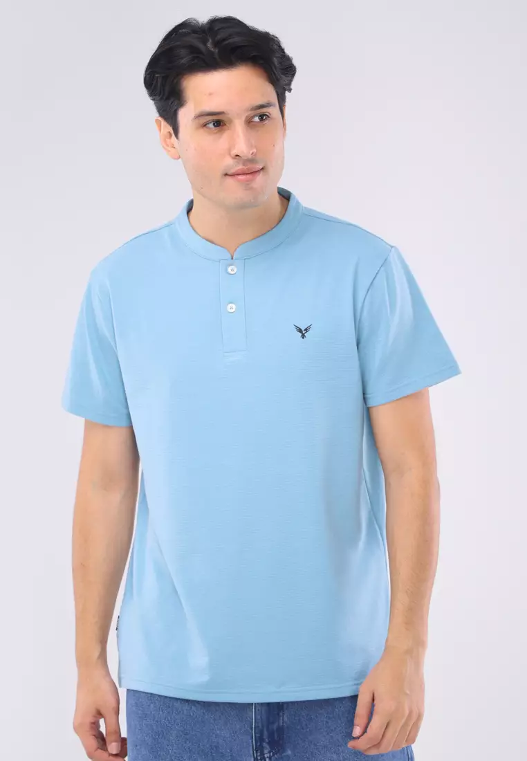 61% OFF Henley Short Sleeves Comfort Fit