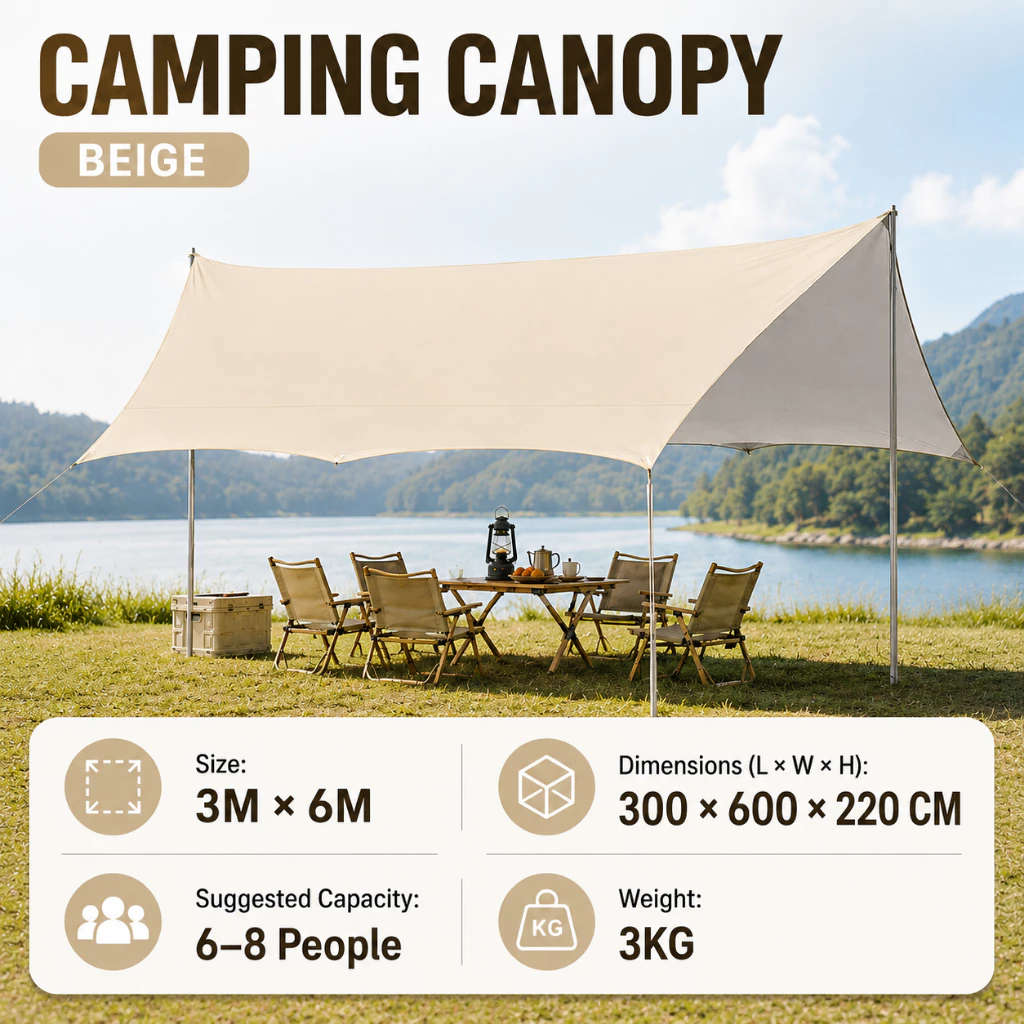 63% OFF canopy tent Outdoor Tent Flysheet for camping Ultralight Weight Canopy UV protection Waterproof
