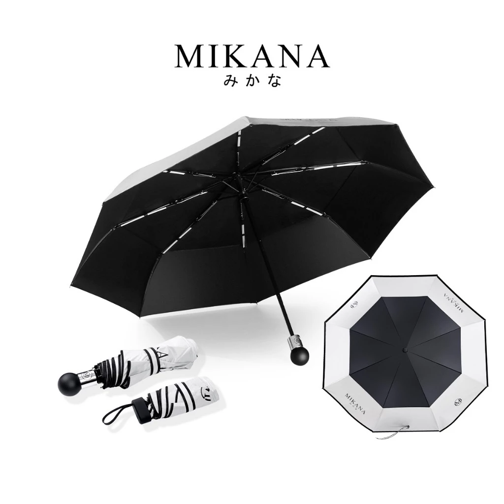 73% OFF Mikana Automatic Umbrella 28.5 CM Mini 17 CM windproof sunscreen uv sun protection 16 ribs
