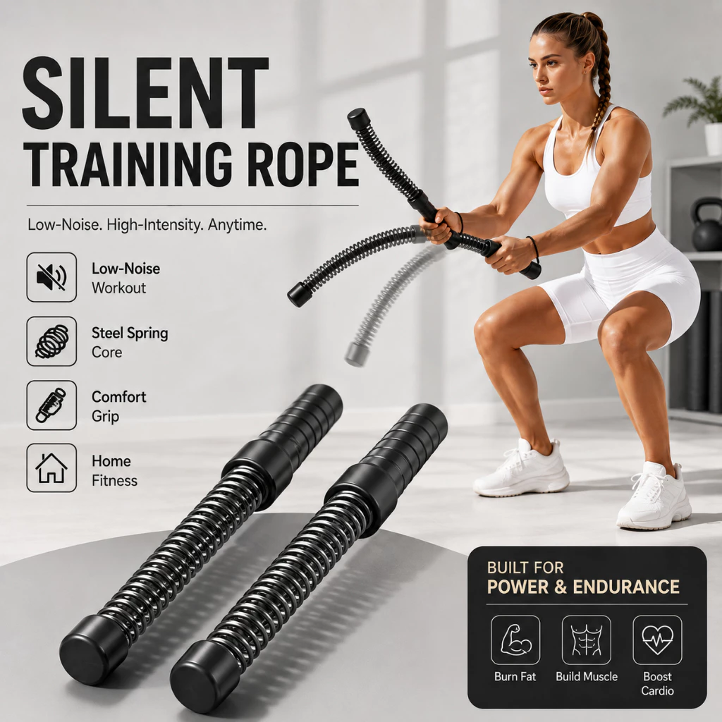 50% OFF JOINFIT 2PCS Portable Cordless Battle Ropes for Home Gym Weighted Ropeless Battle Ropes Workout Exercise for Strength Building