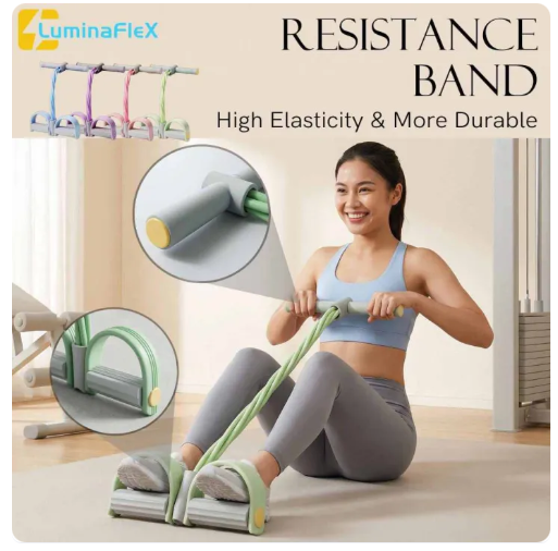 50% OFF Yoga Training Tension Rope Fitness Resistance Band Sit Ups Equipment For Men/Women Fitness Equipment