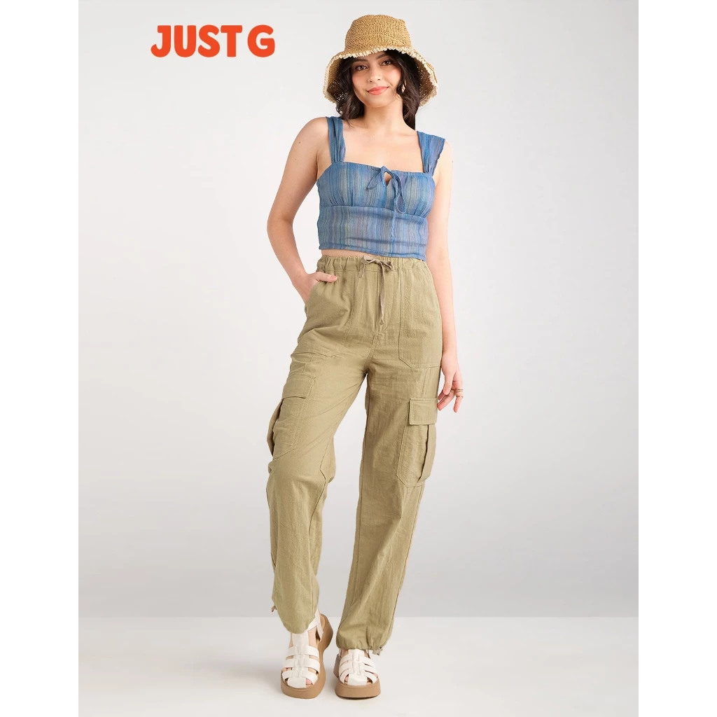 70% OFF Just G Straight Fit Cargo Pants