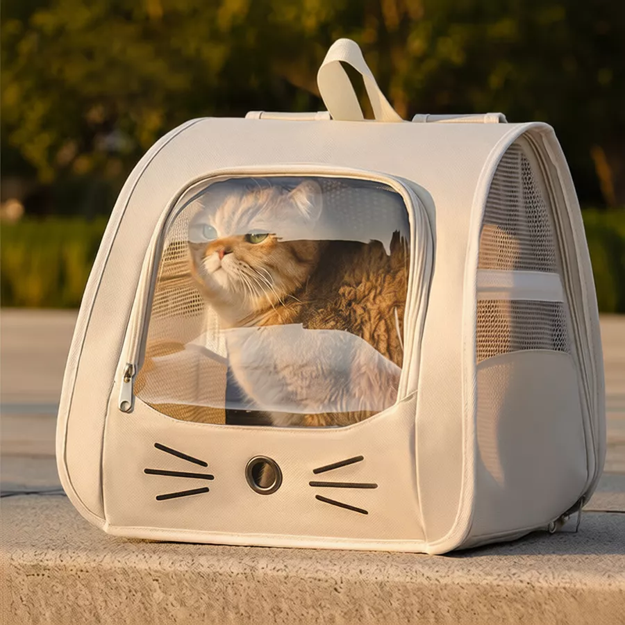 54% OFF Breathable Cat Carrier Bag Portable Outdoor Cat Backpack Travel Large Beg Anti-stress Bag