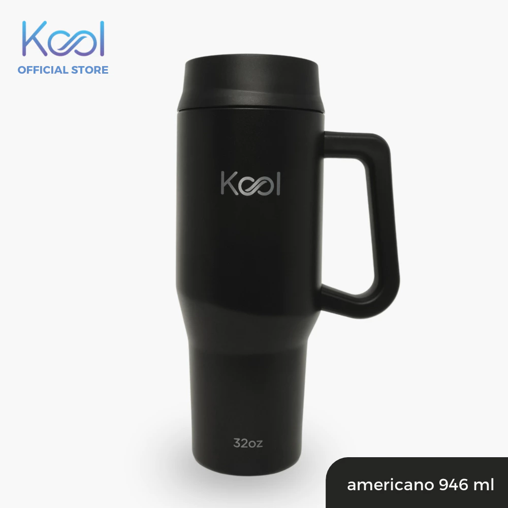33% OFF Kool Insulated Stainless Steel On-The-Go Tumbler With Straw - Americano Black - 32oz/946ml