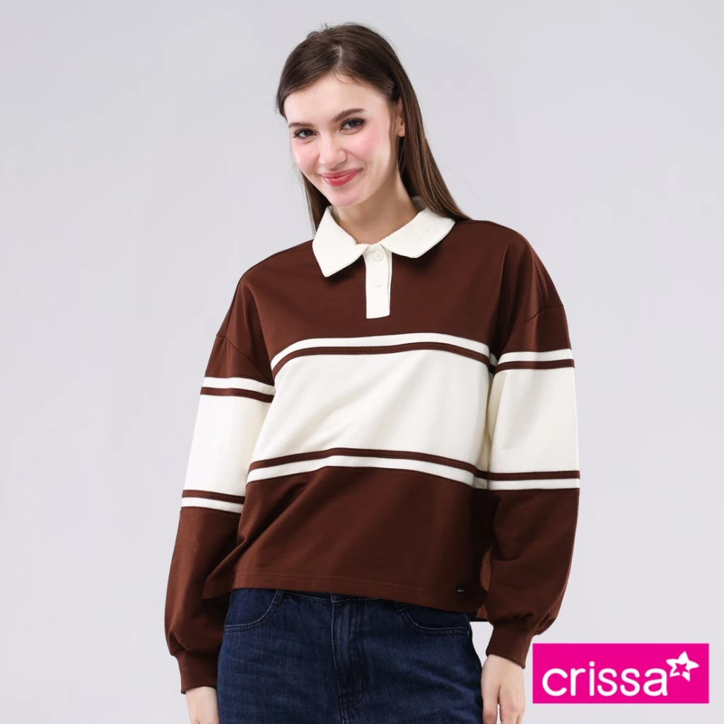53% OFF Crissa Terry Long Sleeves Pullover CSLT10-0001 [Tops for women]