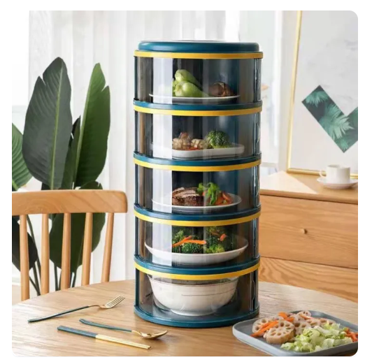 21% OFF HD 5 Layer Household Multi layer Food Storage Box Anti flies Insulation food keeper