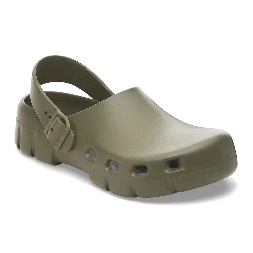 Birkenstock Unisex Birki Flow EVA Khaki Sandals-1028741 (regular)