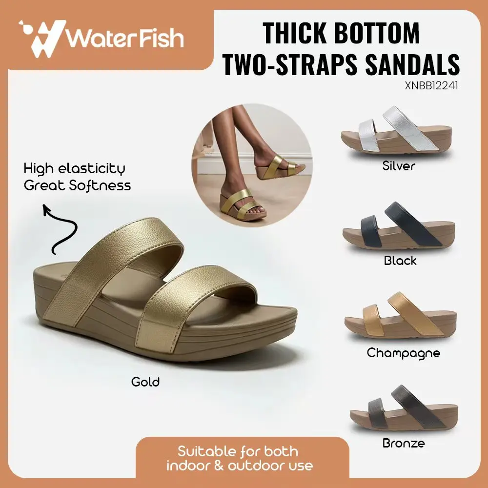 50% OFF fitllop Two pairs of slippers with ladies top high（size 36-41）