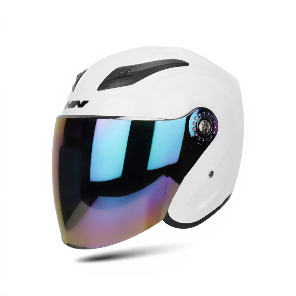 19% OFF HNJ A4-003 Tinted General Purpose Motorcycle Helmet Half face For Men And Women