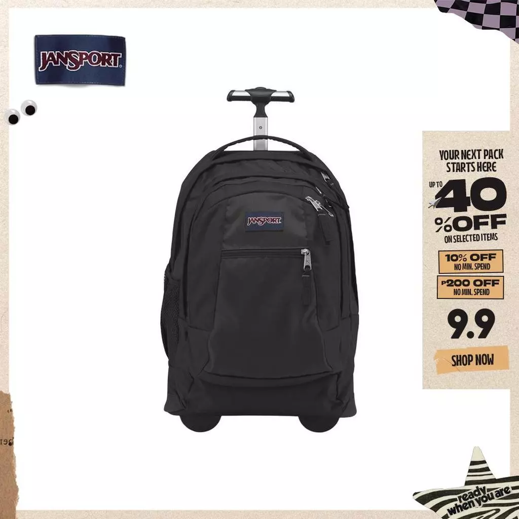 41% OFF Jansport 36L Driver 8 Black Unisex Backpack Luggage