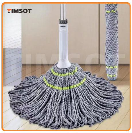 90% OFF TIMSOT Self Wringing Mop Magic Tornado swob Indoor Quick Dry Easy Spin Mop Floor Tile Cleaning Household Cloth Wet Tool