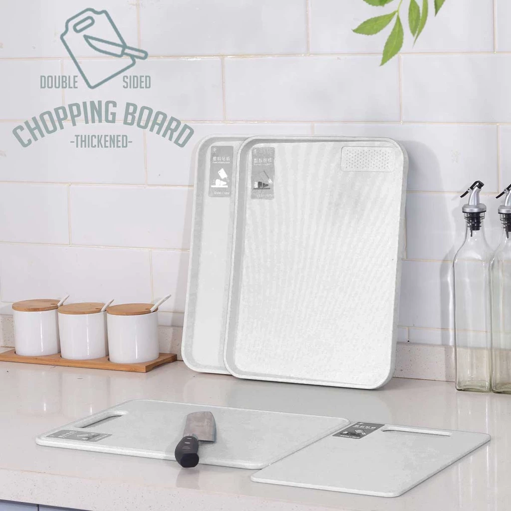 47% OFF LOCAUPIN Double Sided Chopping Board with Deep Juice Groove Cutting Food Ingredient Serving Tray
