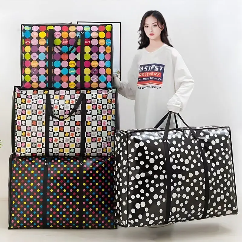 30% OFF Extra Large Sako Bag Double Thicken Woven Luggage Bag Travel Waterproof Storage Zipper Bag Wholesale