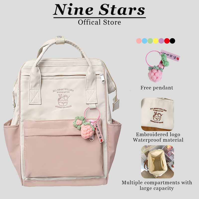 54% OFF NS【back to school】Korean sweet schoolbag large capacity backpack college backpack fashionable travel bag for women himejibackpack